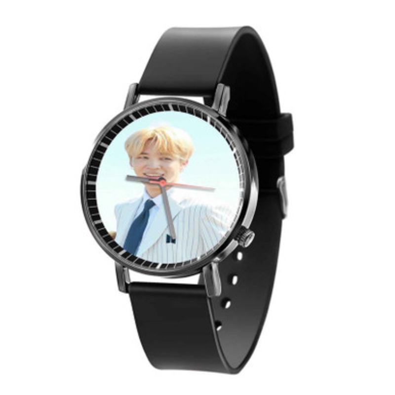 Ji Min BTS Black Quartz Watch With Premium Gift Box for Unisex