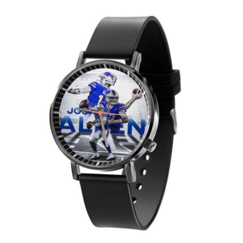 Josh Allen Buffalo Bills Black Quartz Watch Unisex With Premium Gift Box