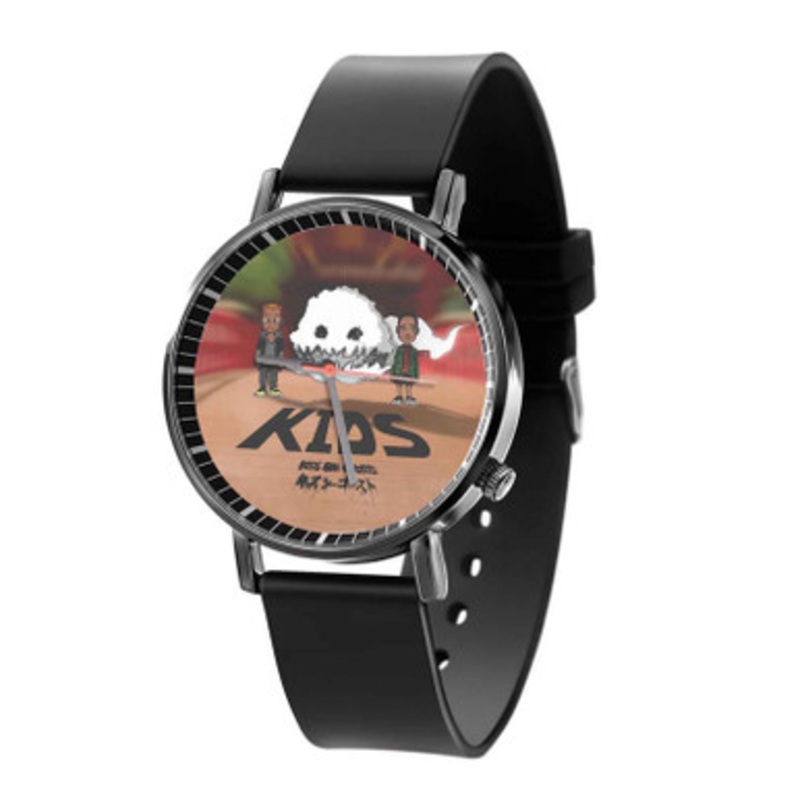 Kids See Ghosts Black Quartz Watch With Premium Gift Box for Unisex