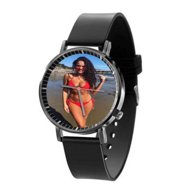 Madison Pettis Black Quartz Watch With Premium Gift Box for Unisex