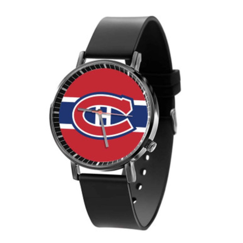 Montreal Canadiens NHL Art Black Quartz Watch Unisex With Premium Gift Box