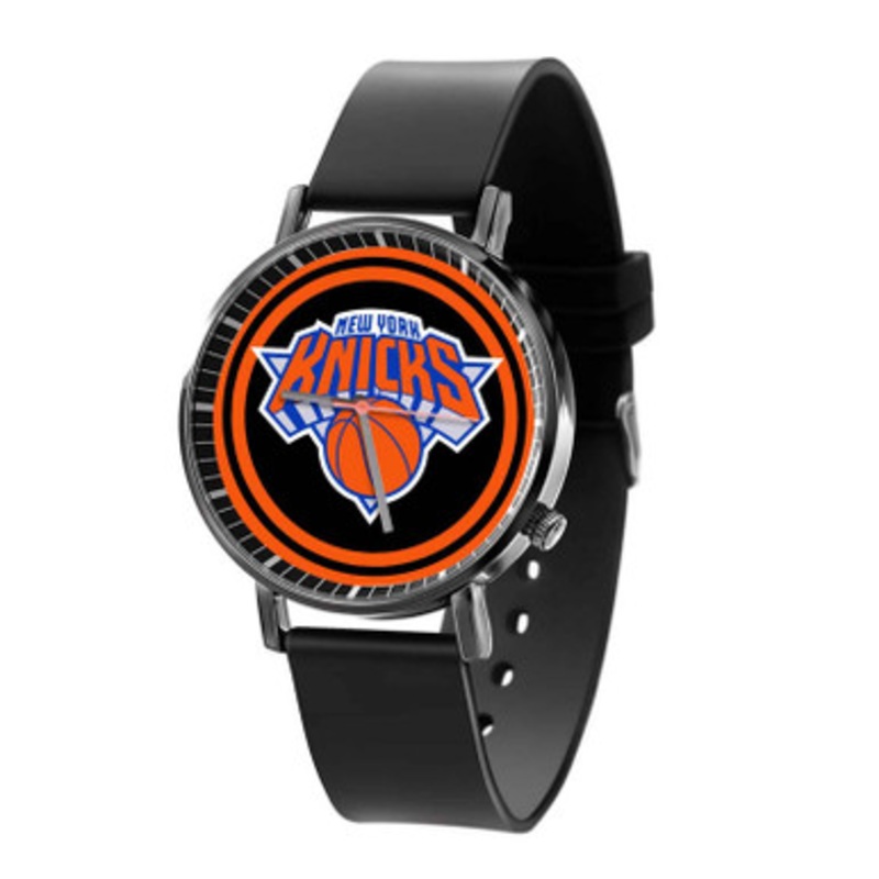 New York Knicks NBA Black Quartz Watch Unisex With Premium Gift Box