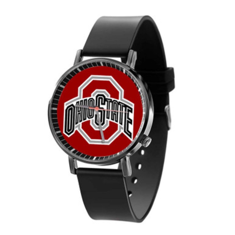 Ohio State Buckeyes Black Quartz Watch Unisex With Premium Gift Box