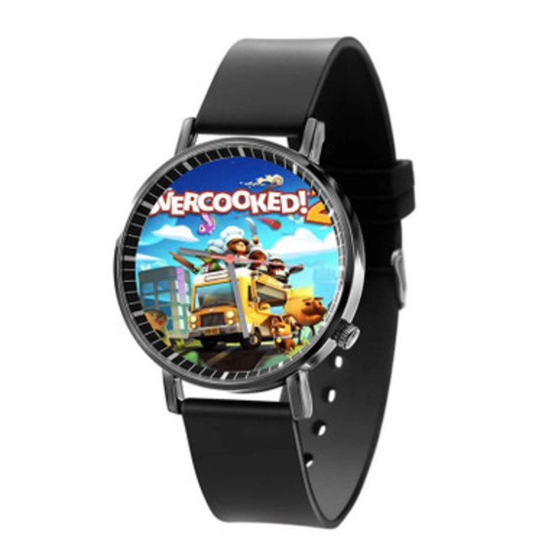 Overcooked 2 Game Black Quartz Watch Unisex With Premium Gift Box