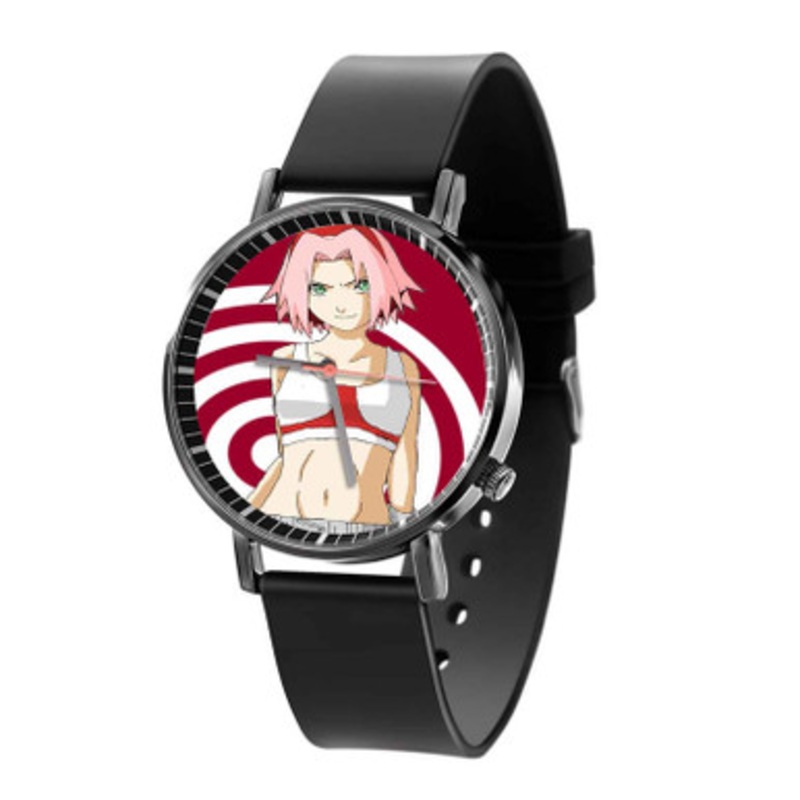 Sakura Haruno Naruto Great Unisex Black Quartz Watch With Premium Gift Box