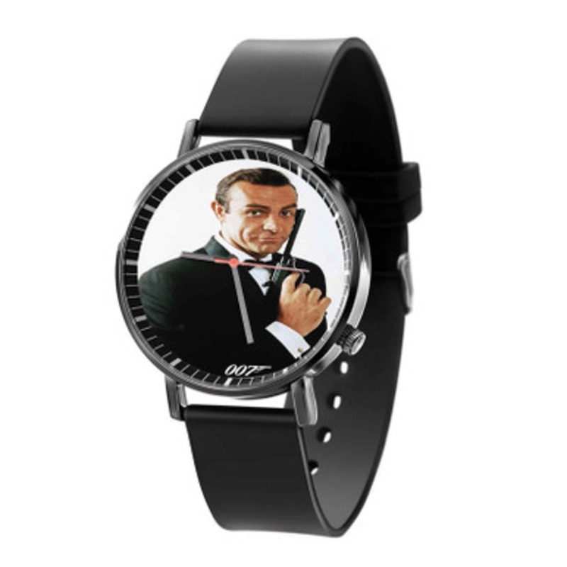 Sean Connery James Bond 007 Black Quartz Watch Unisex With Premium Gift Box