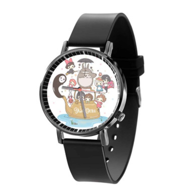 Studio Ghibli 2 Black Quartz Watch Unisex With Premium Gift Box