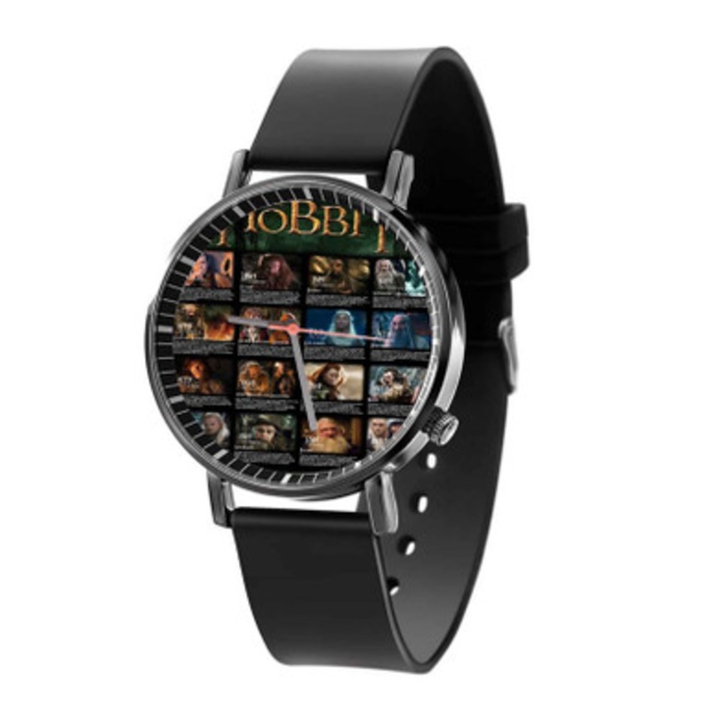 The Hobbit Characters Black Quartz Watch Unisex With Premium Gift Box