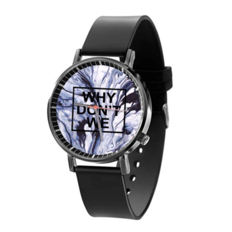 Why Don t We Black Quartz Watch Unisex With Premium Gift Box