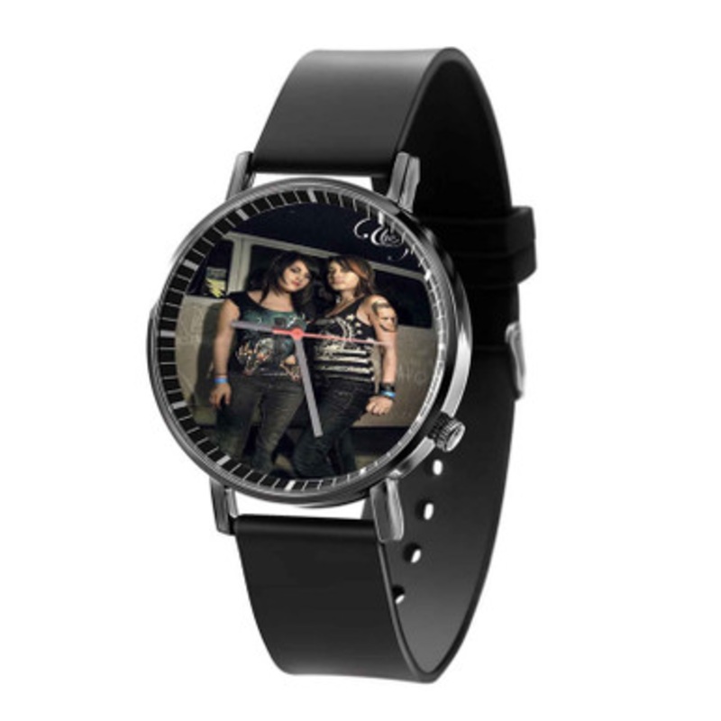 Alexia and Anissa Eyes Set To Kill Black Quartz Watch Unisex With Premium Gift Box