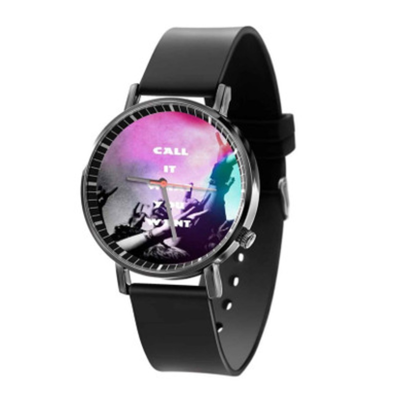 Call It What You Want Foster The People lyrics Black Quartz Watch Unisex With Premium Gift Box