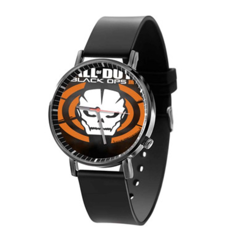 Call of Duty Black Ops III Skul Black Quartz Watch Unisex With Premium Gift Box