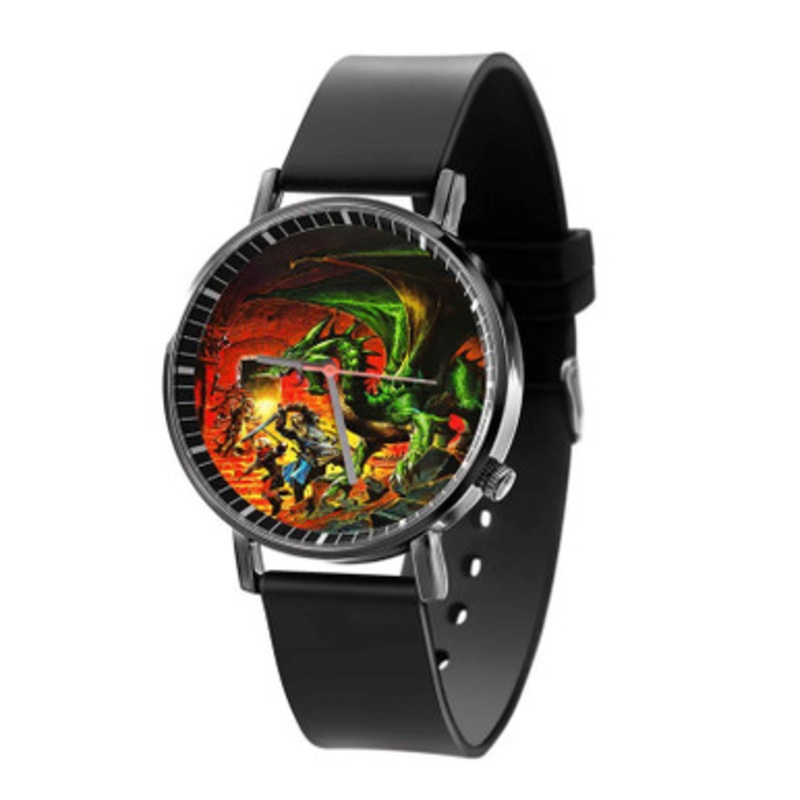 Dungeons and Dragons Unisex Black Quartz Watch With Premium Gift Box