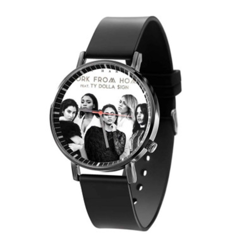 Fifth Harmony Black Quartz Watch Unisex With Premium Gift Box