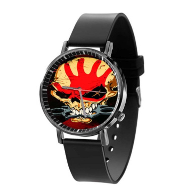 Five Finger Death Punch Skull Black Quartz Watch Unisex With Premium Gift Box