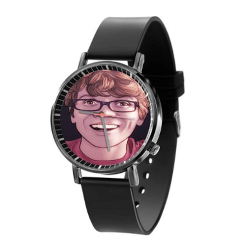 Hank Green Black Quartz Watch With Premium Gift Box for Unisex