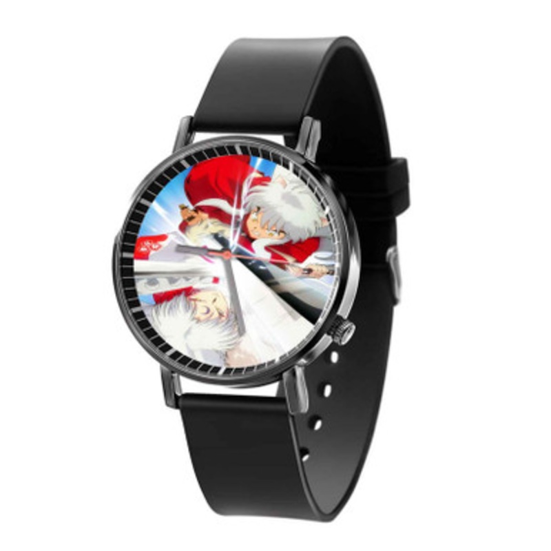Inu Yasha vs Sesshomaru Unisex Black Quartz Watch With Premium Gift Box
