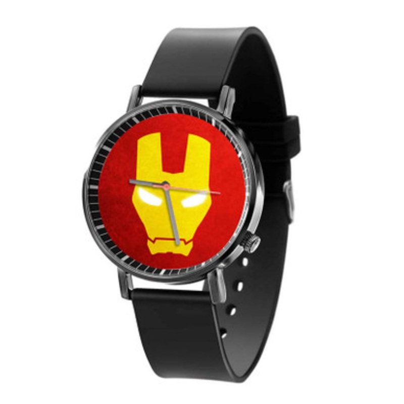 Iron Man Black Quartz Watch Unisex With Premium Gift Box