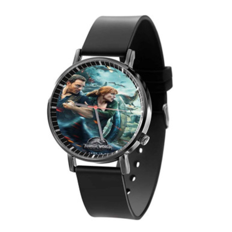 Jurassic World Fallen Kingdom Arts Black Quartz Watch With Premium Gift Box for Unisex