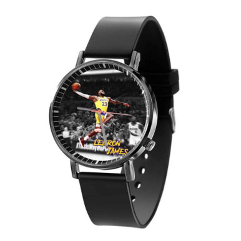 Le Bron James LA Lakers Black Quartz Watch Unisex With Premium Gift Box