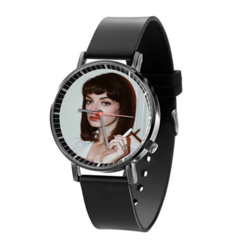 Mia Wallace Black Quartz Watch Unisex With Premium Gift Box