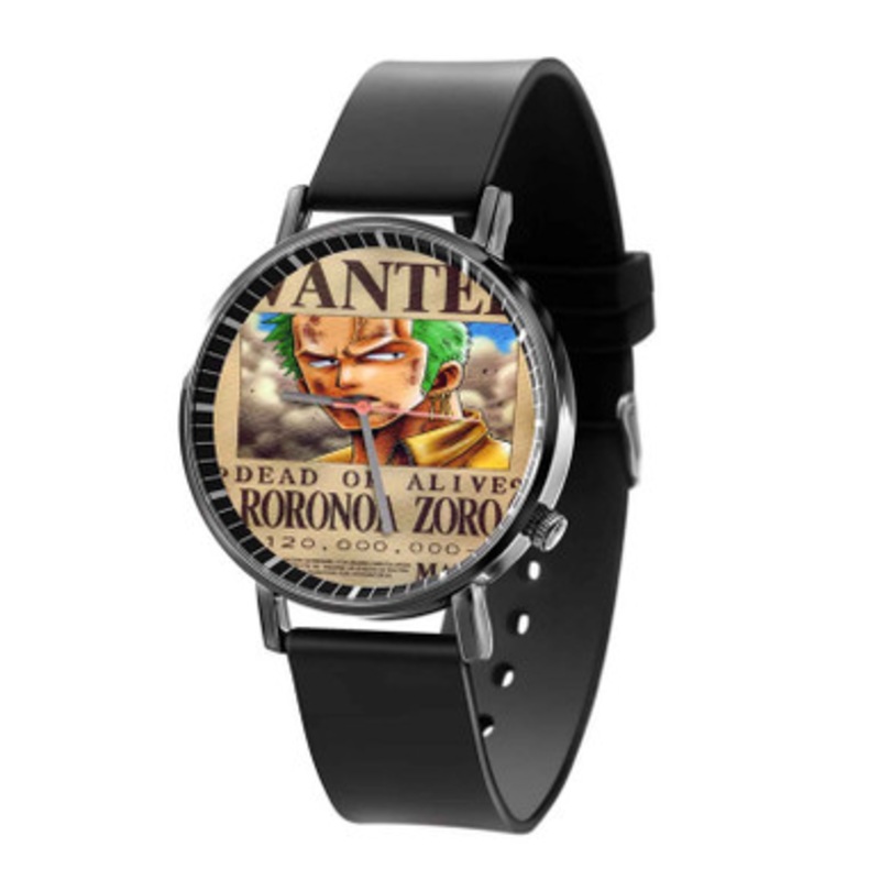 Roronoa Zoro One Piece Wanted Black Quartz Watch Unisex With Premium Gift Box