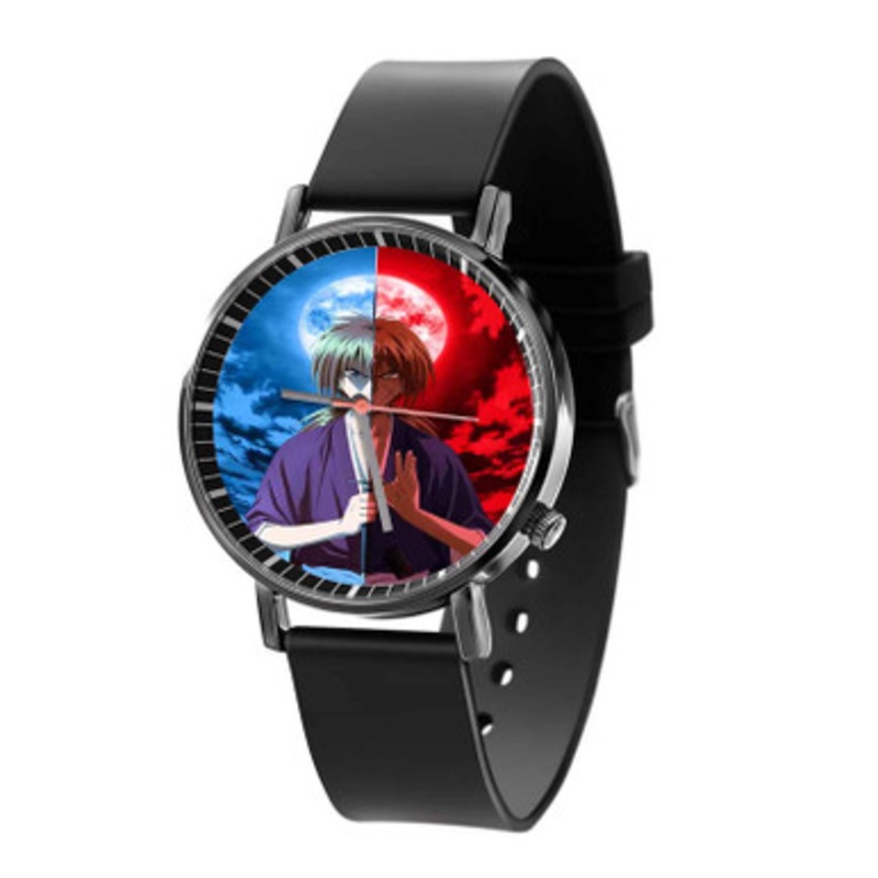 Rurouni Kenshin Heart Of Sword Black Quartz Watch Unisex With Premium Gift Box