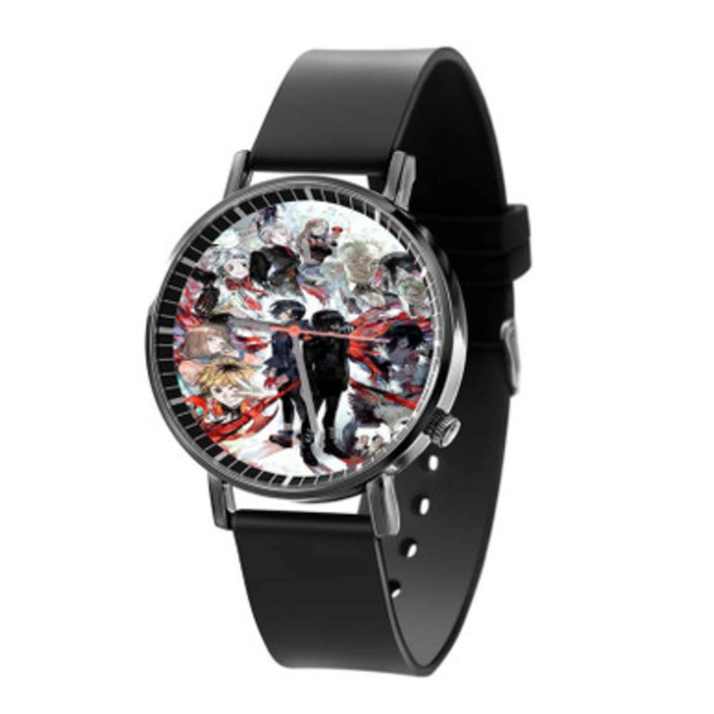 Tokyo Ghoul Anime Cartoon Black Quartz Watch Unisex With Premium Gift Box