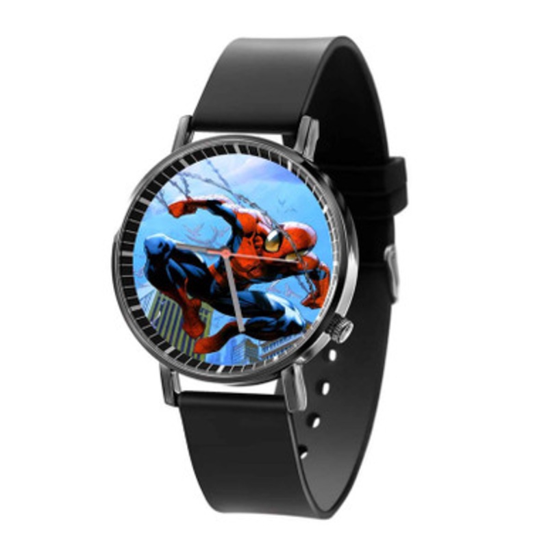 Ultimate Spiderman Black Quartz Watch Unisex With Premium Gift Box