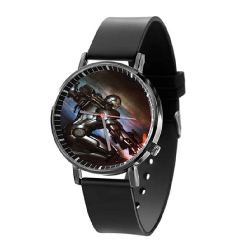 War Machine Captain America Civil War Black Quartz Watch Unisex With Premium Gift Box