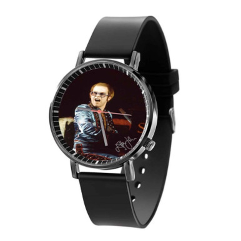 Young Elton John Black Quartz Watch Unisex With Premium Gift Box
