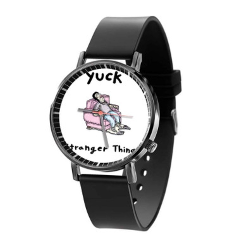 Yuck Stranger Things Unisex Black Quartz Watch With Premium Gift Box