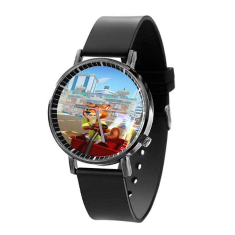 Zootopia Art Unisex Black Quartz Watch With Premium Gift Box