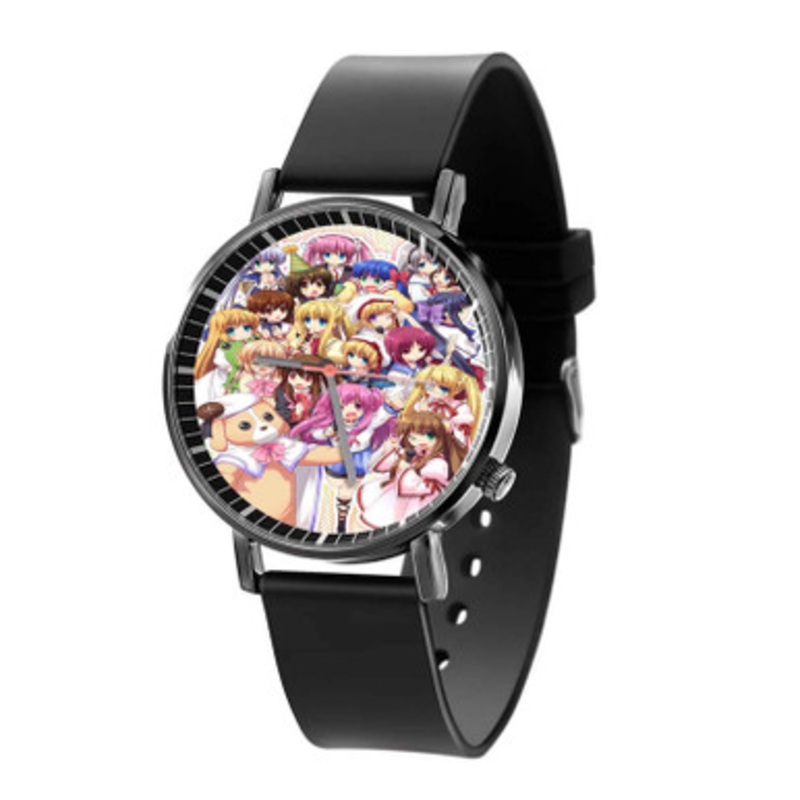 Angel Beats Anime Black Quartz Watch Unisex With Premium Gift Box