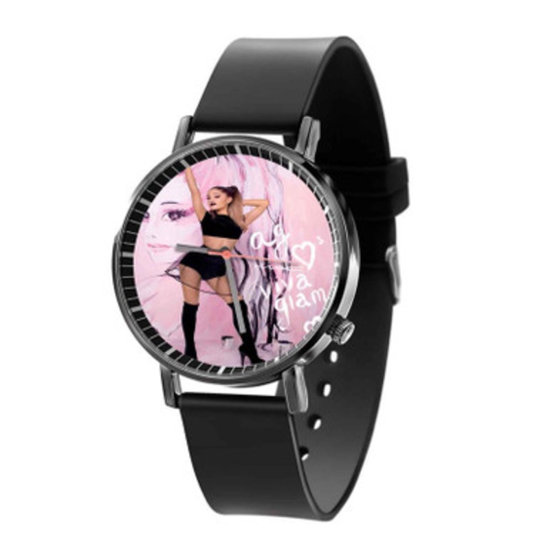Ariana Grande Art Black Quartz Watch Unisex With Premium Gift Box
