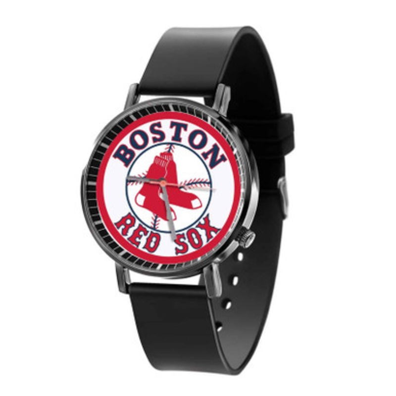 Boston Red Sox MLB Black Quartz Watch Unisex With Premium Gift Box