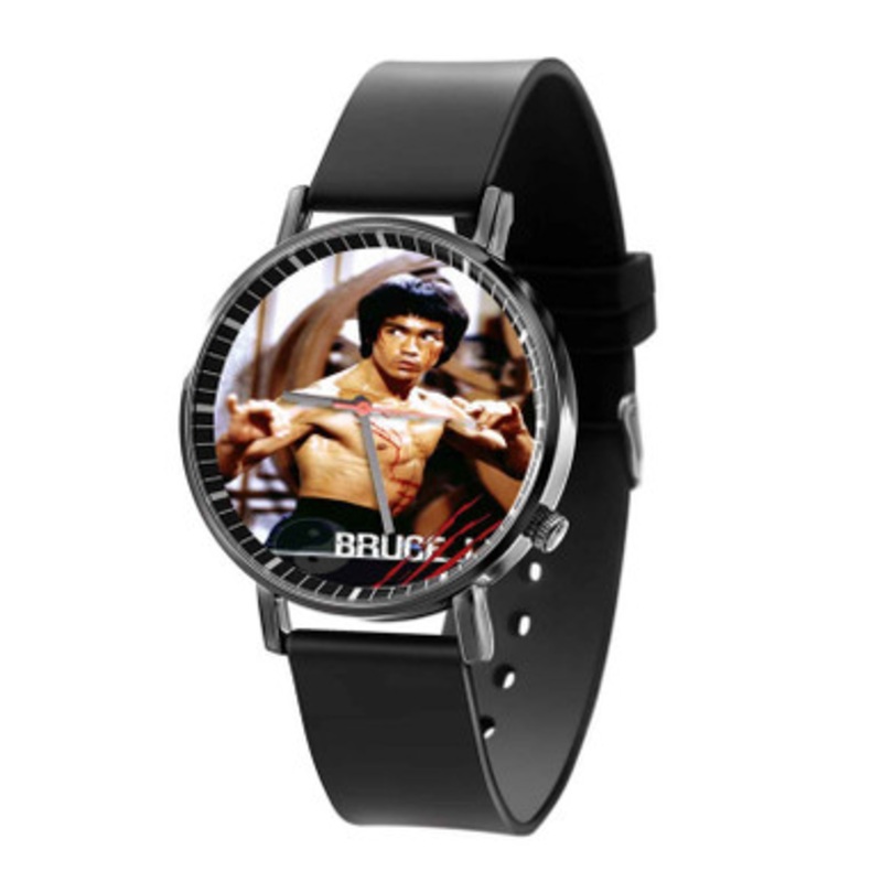 Bruce Lee Black Quartz Watch Unisex With Premium Gift Box