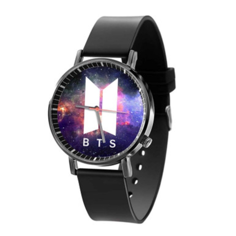 BTS Space Unisex Black Quartz Watch With Premium Gift Box