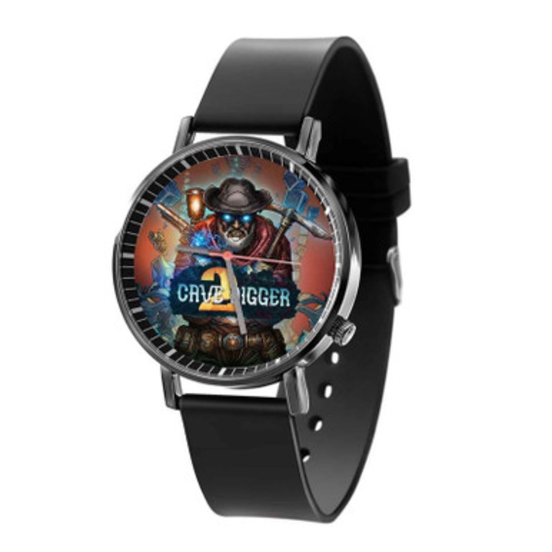 Cave Digger 2 Black Quartz Watch Unisex With Premium Gift Box