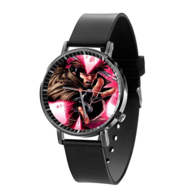 Gambit Marvel Superheroes Black Quartz Watch Unisex With Premium Gift Box