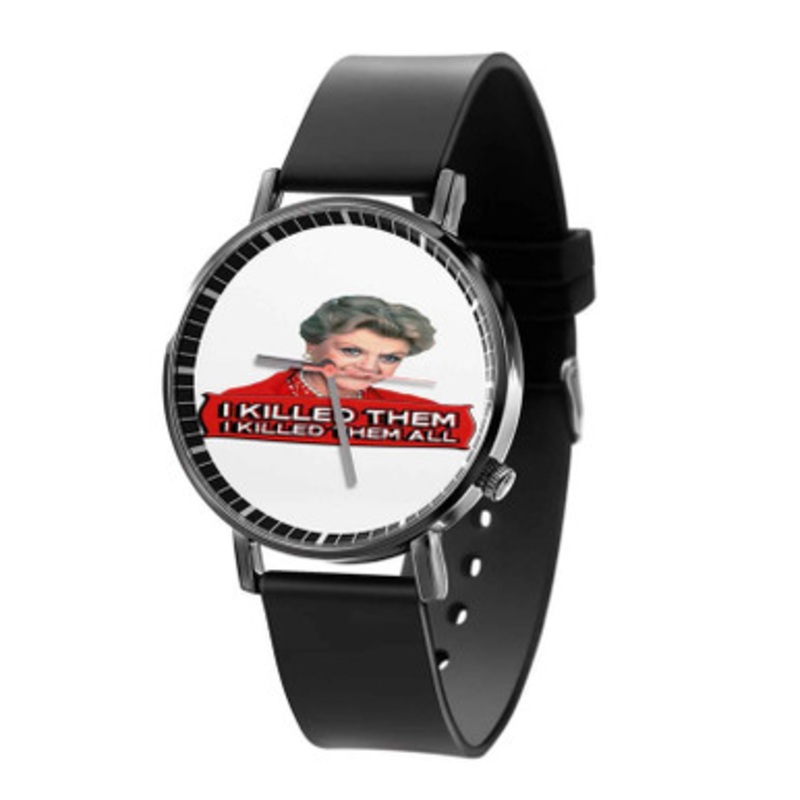 Jessica Fletcher The Murder She Wrote Black Quartz Watch Unisex With Premium Gift Box