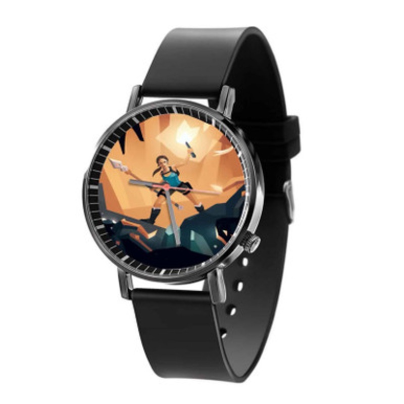 Lara Croft GO Arts Unisex Black Quartz Watch With Premium Gift Box