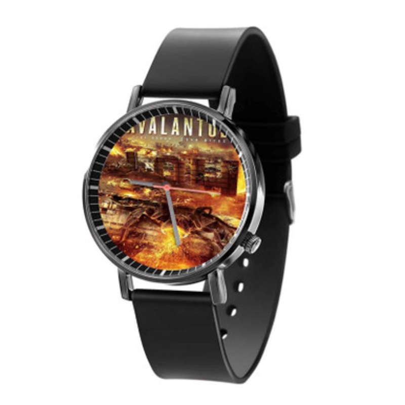 Lavalantula Fire Burns Lava BItes Unisex Black Quartz Watch With Premium Gift Box