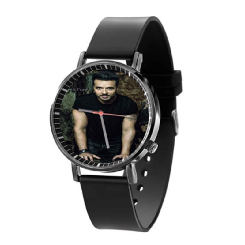 Luis Fonsi Black Quartz Watch With Premium Gift Box for Unisex