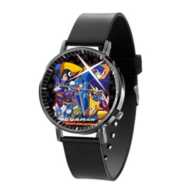 Mega Man Legacy Collection 2 Black Quartz Watch With Premium Gift Box for Unisex