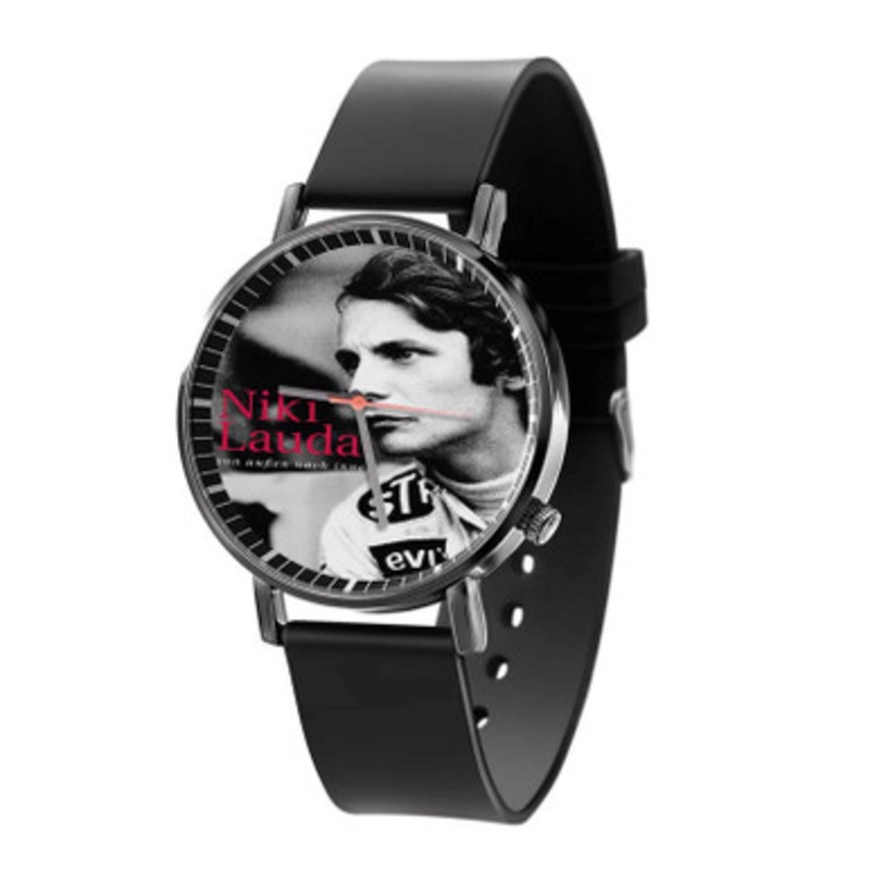 Niki Lauda Arts Unisex Black Quartz Watch With Premium Gift Box