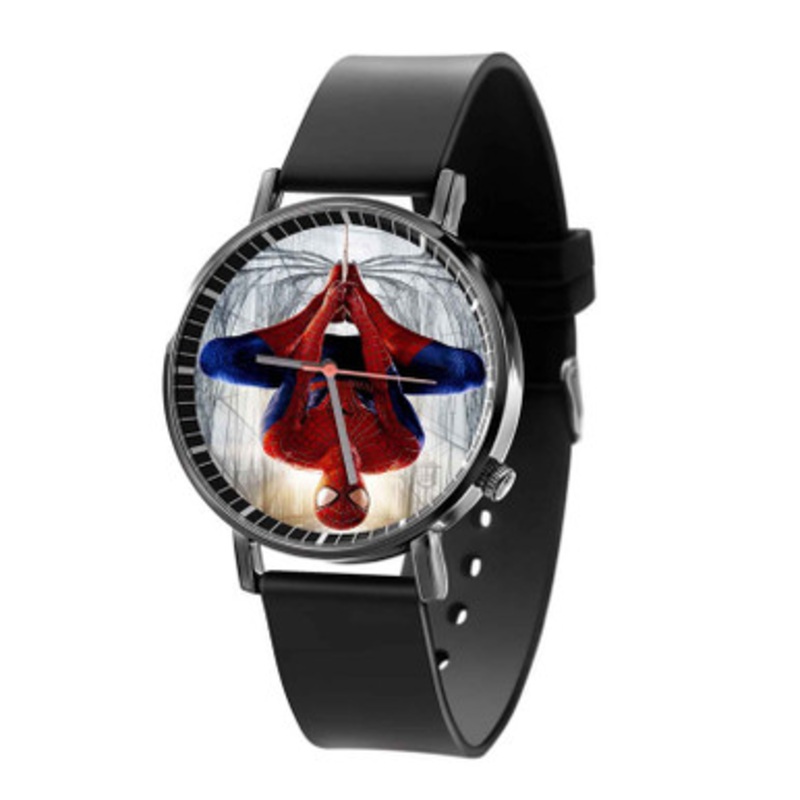 Spiderman Marvel Superheroes Unisex Black Quartz Watch With Premium Gift Box