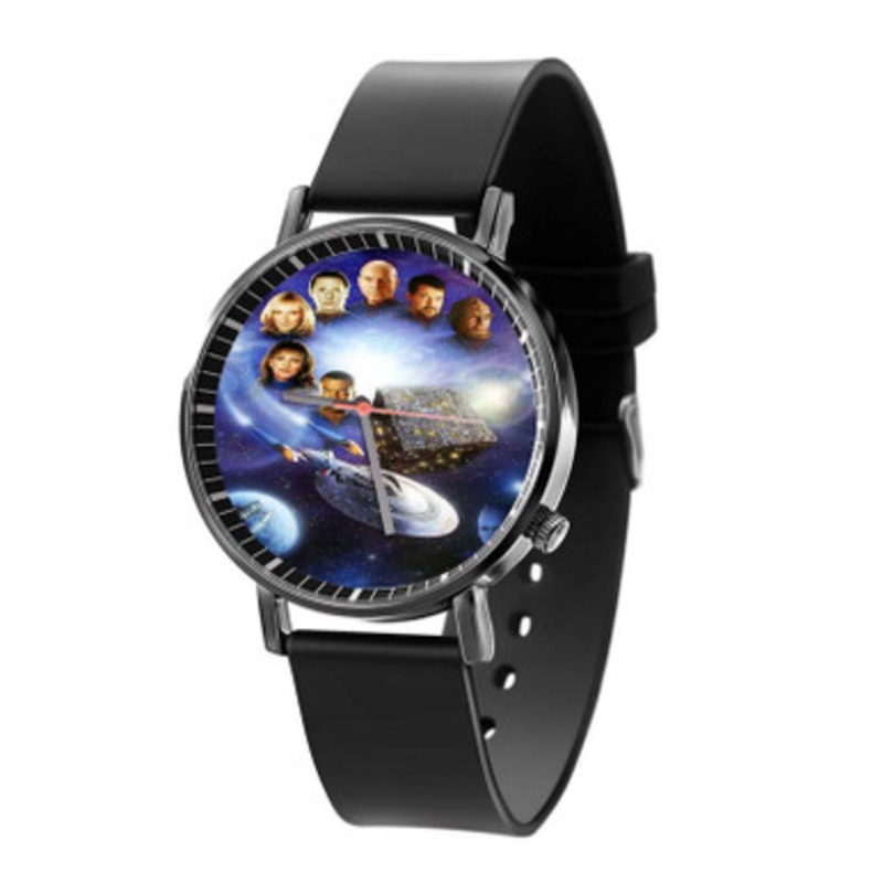Star Trek The Next Generation Black Quartz Watch Unisex With Premium Gift Box