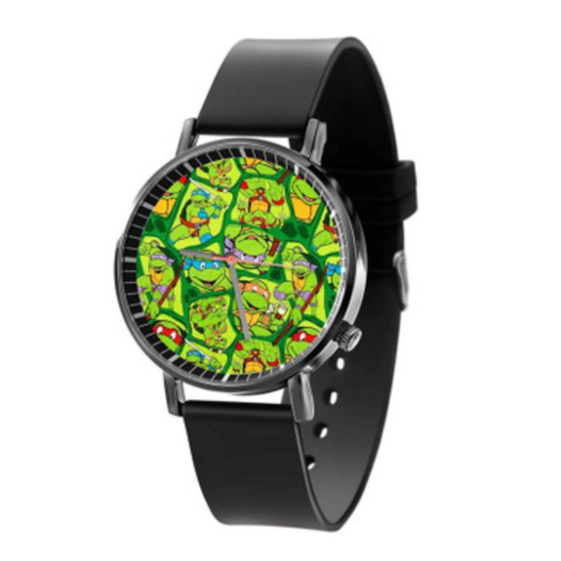 Teenage Mutant Ninja Turtles Collage Black Quartz Watch Unisex With Premium Gift Box