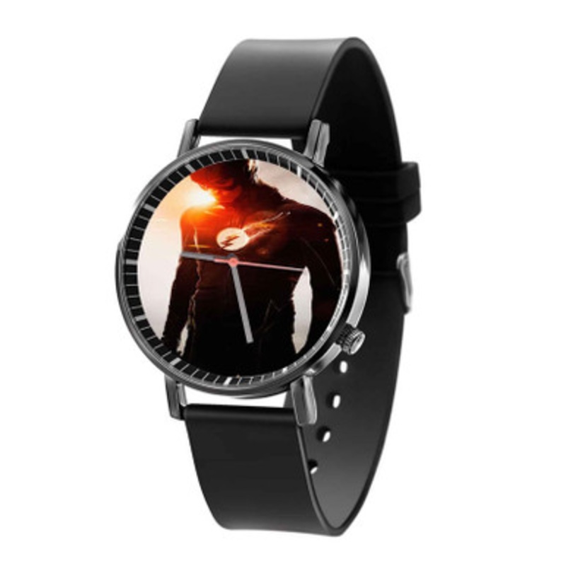 The Flash Marvel Superheroes Unisex Black Quartz Watch With Premium Gift Box